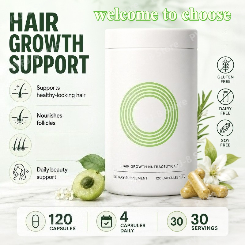 Herbal Wellness In - 120カプセル入り女性用ヘアウェルネスカプセル。ビオチン、ビタミン、ミネラル、ハーブブレンド配合で目に見えるほど太く強い髪へ。