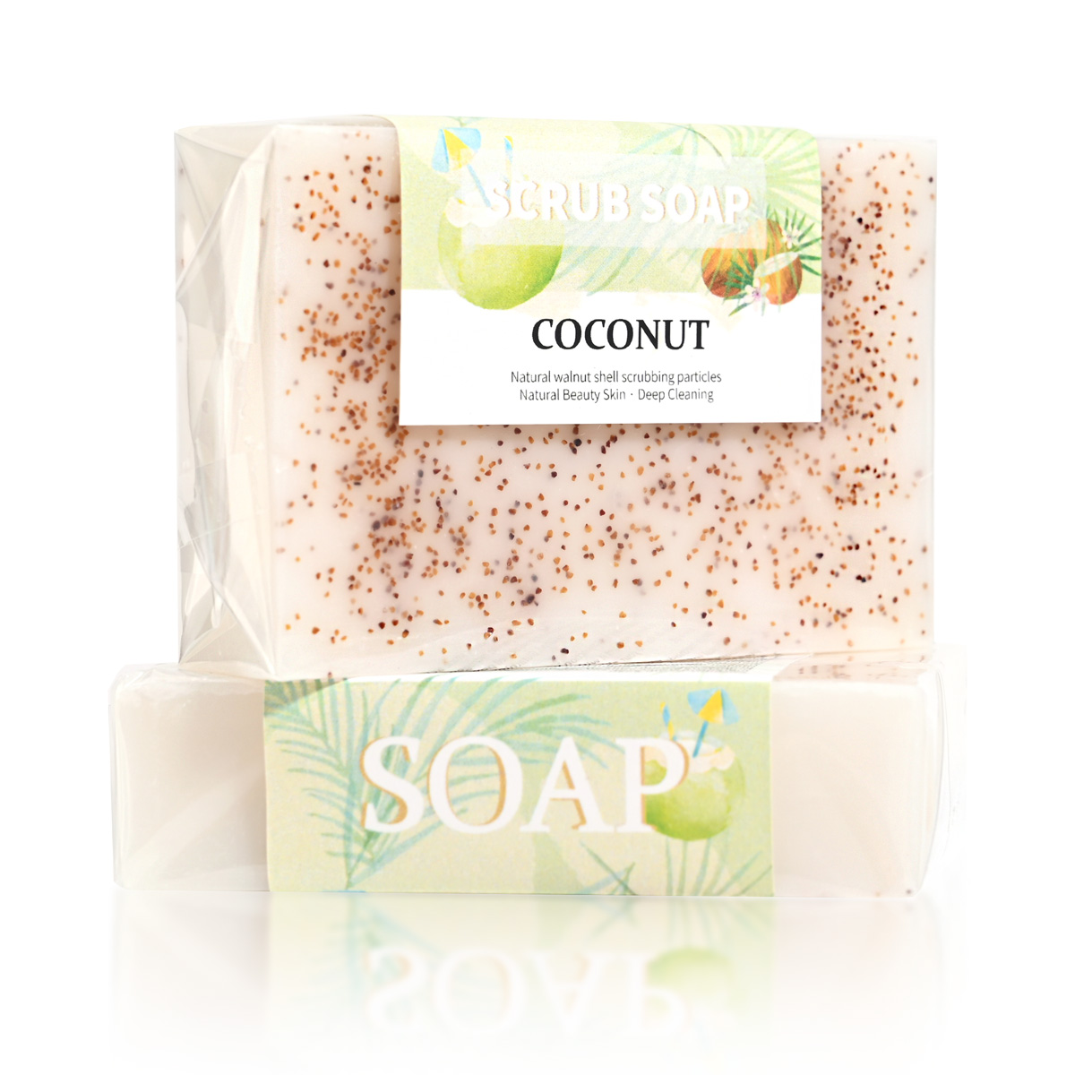 M+ナチュラルココナッツミルク石鹸（フロスト粒子入り）、明る - Moringa Leaf Powder のレビューと価格
